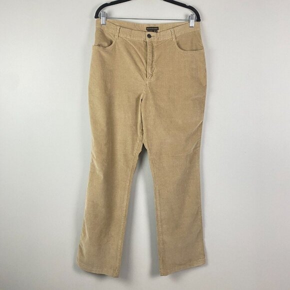 Royal Robbins Corduroy Pants Womens 14 Tan Bootcut Stretch - Picture 1 of 9